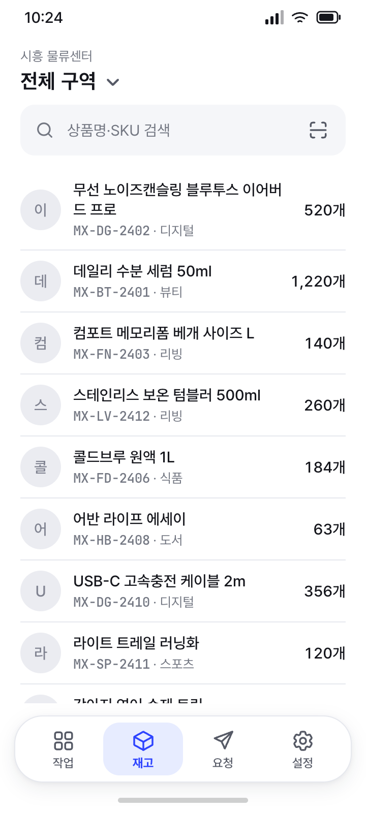 재고 현황